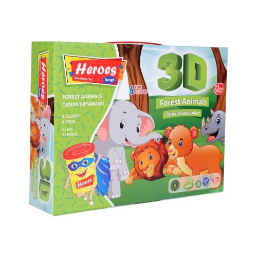 

Набор теста для лепки "Животные" E Play-Toy. 39394