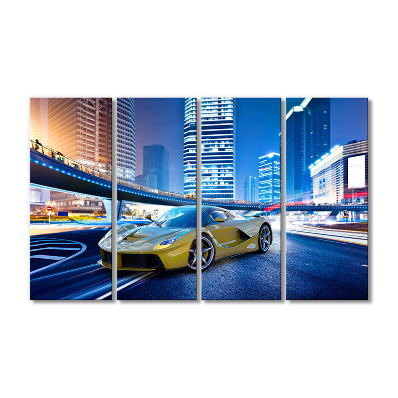 

Модульная картина Artel «Вечерний город спортивный автомобиль» 4 модуля 90x135 см