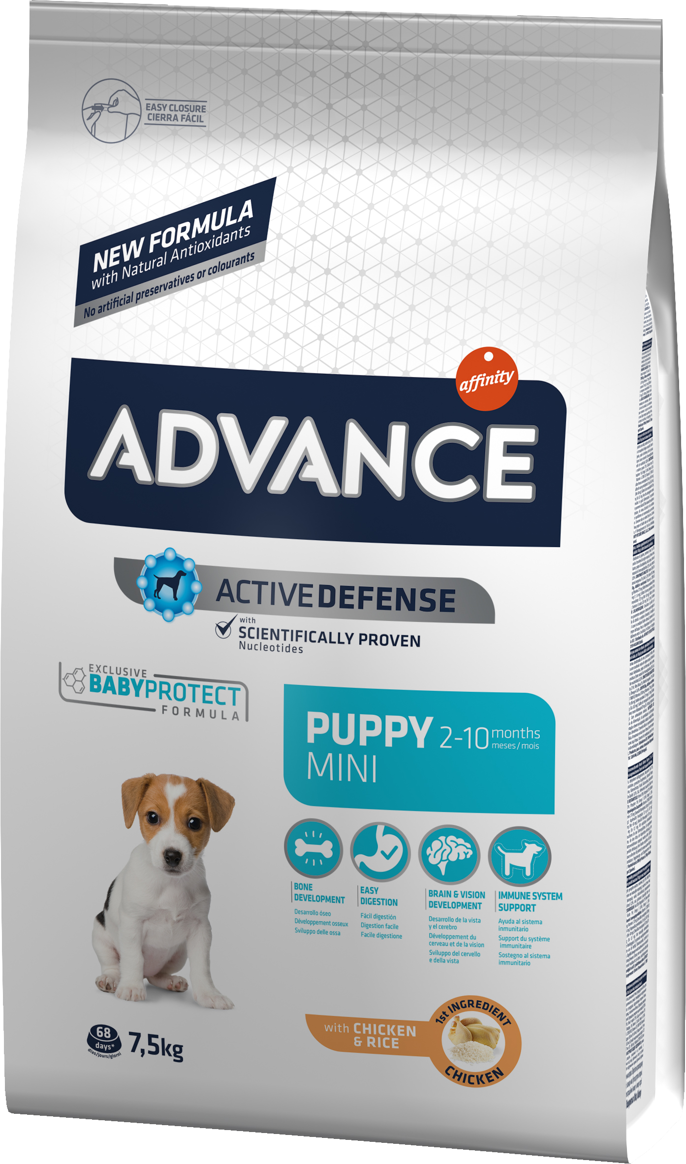 

Сухой корм Advance Puppy Protect Mini для щенков маленьких пород 7.5 кг