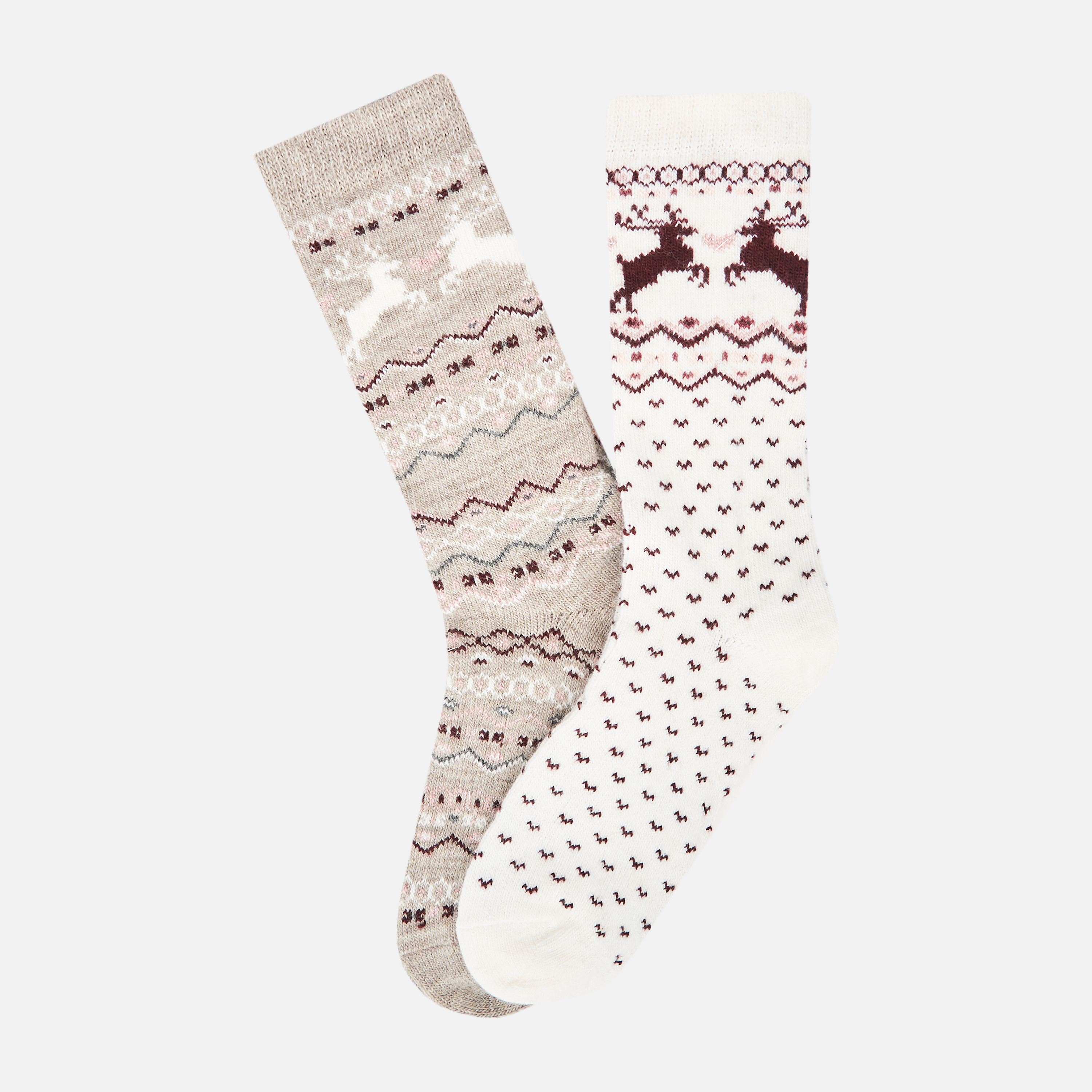 

Набор носков H&M 1008-7469850 31-33 2 пары Бело-серый