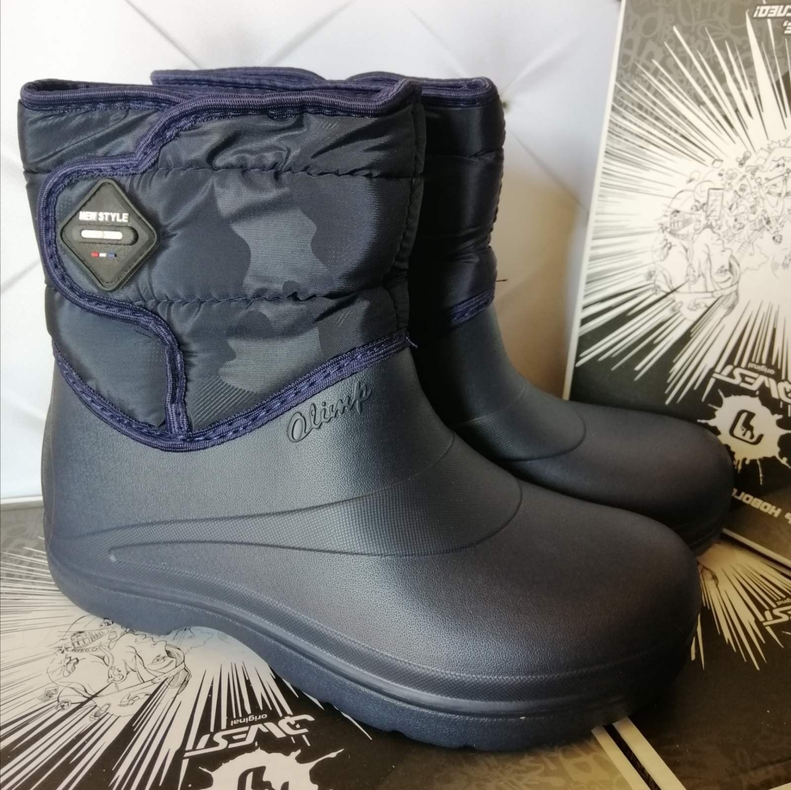 

Зимние сапоги (дутики) Olimp синие 3 Р р. 39-26 см