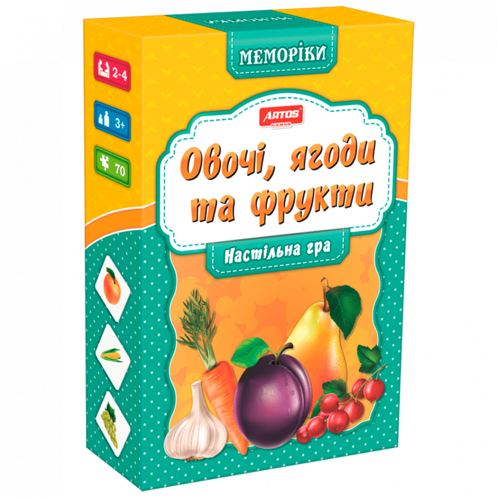 

Настольная игра "Овочі та фрукти" (укр.,рус.) от 3+