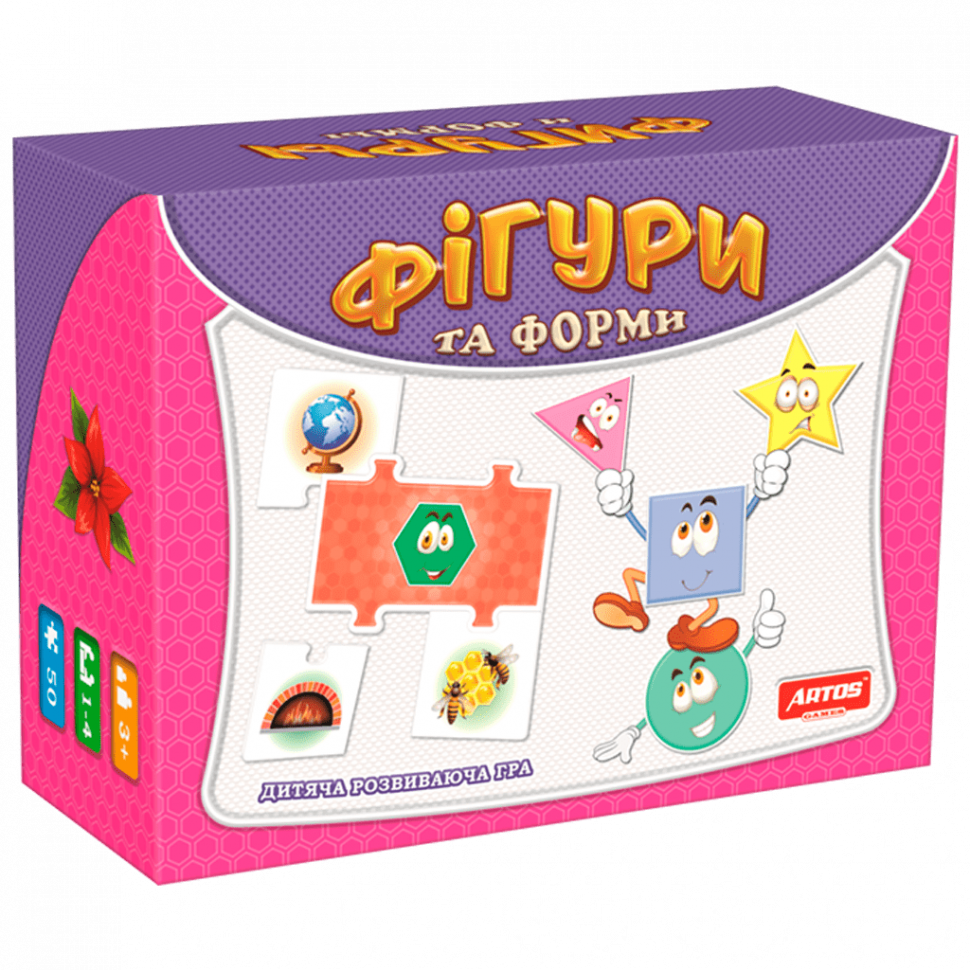 

Настольная игра «Фигуры и формы» Artos Games от 3+