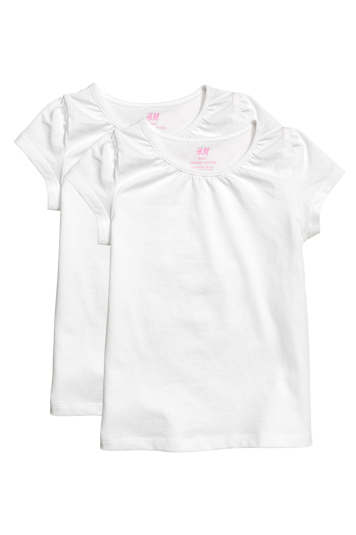 

Футболка (2шт) H&M 92см белый 75089516