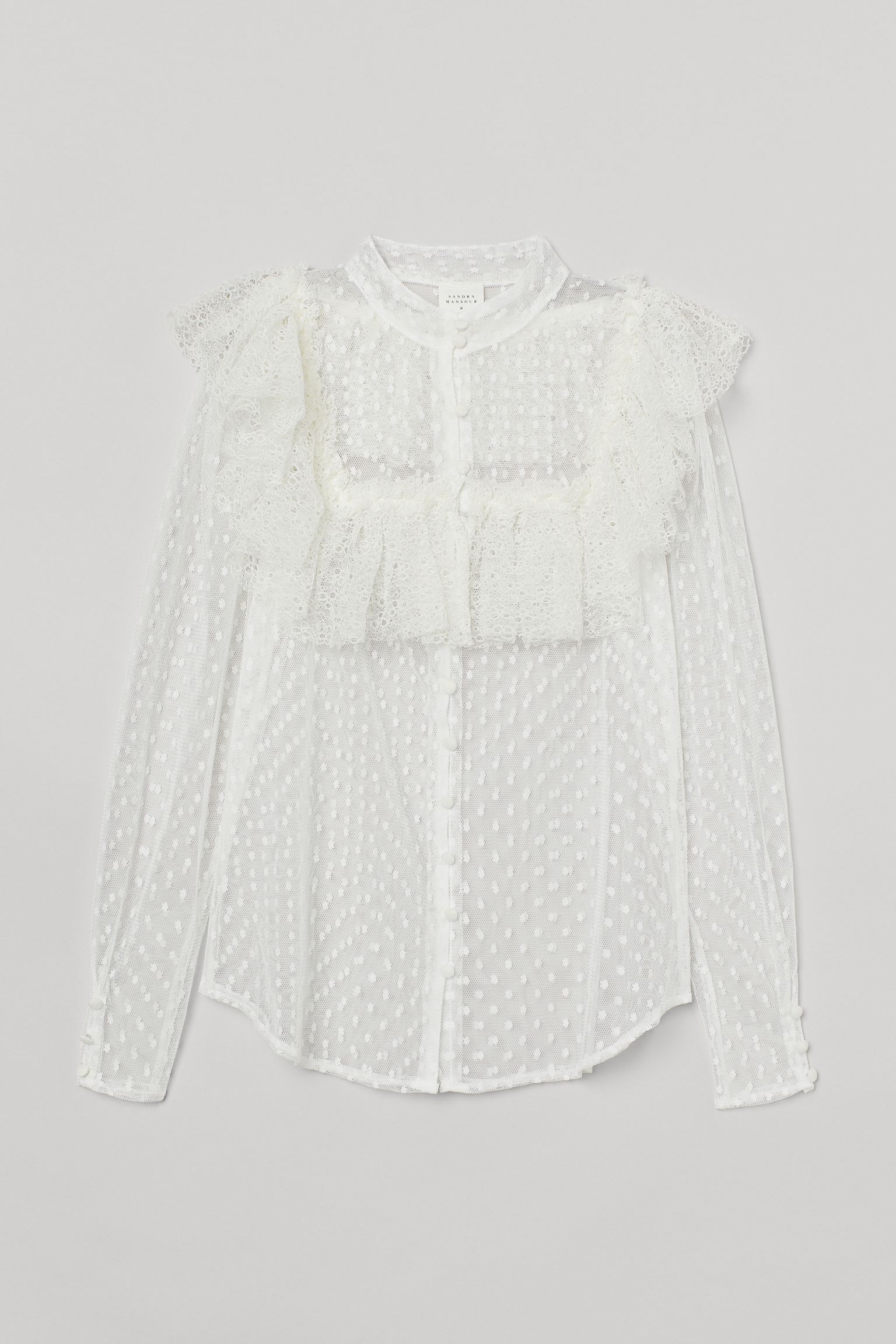 

Блуза H&M  белый 4049042442, Блуза H&M 46 белый 4049042442