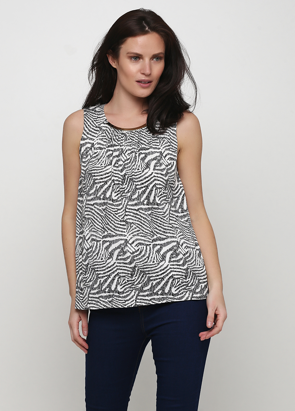 

Блузка H&M  Белый 0281253_зебра_02, Блузка H&M S Белый 0281253_зебра_02