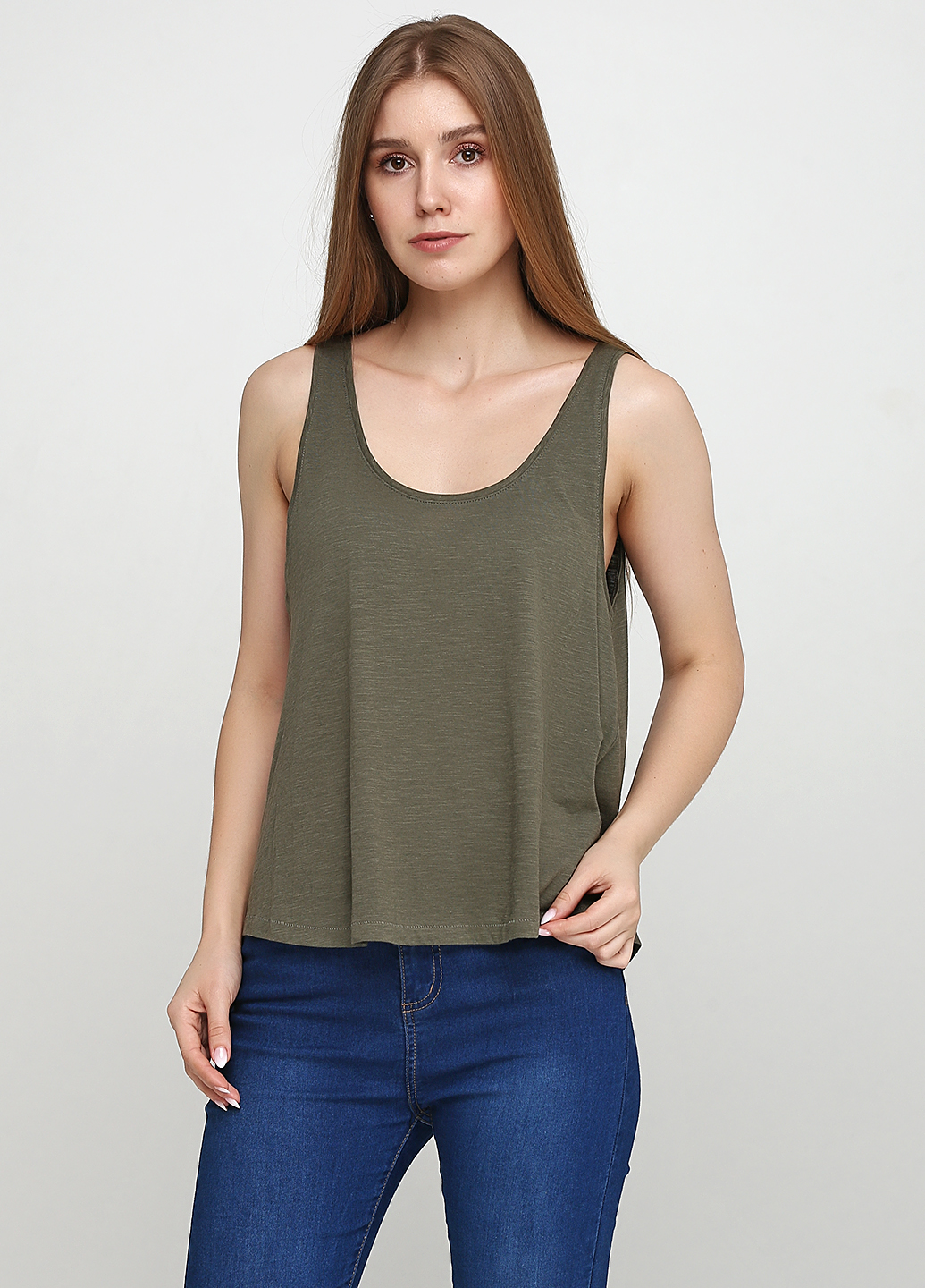

Майка H&  Хаки 0218354_хаки_03, Майка H&M M Хаки 0218354_хаки_03