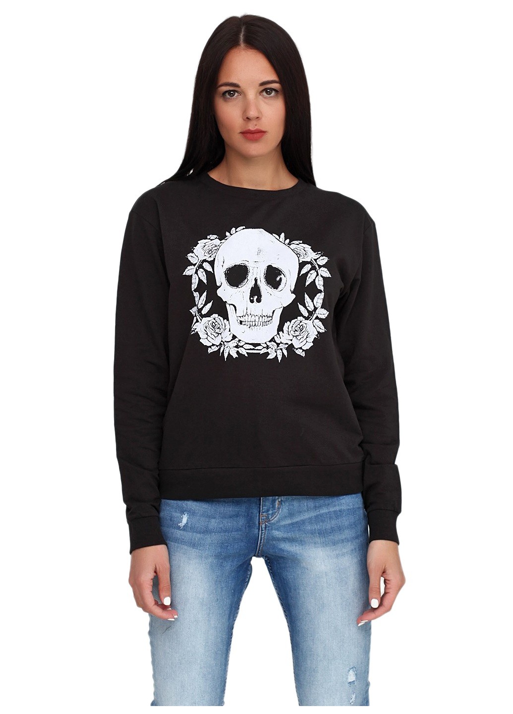 

Свитшот H&  Темно-серый 0452885_череп.розы, Свитшот H&M M Темно-серый 0452885_череп.розы