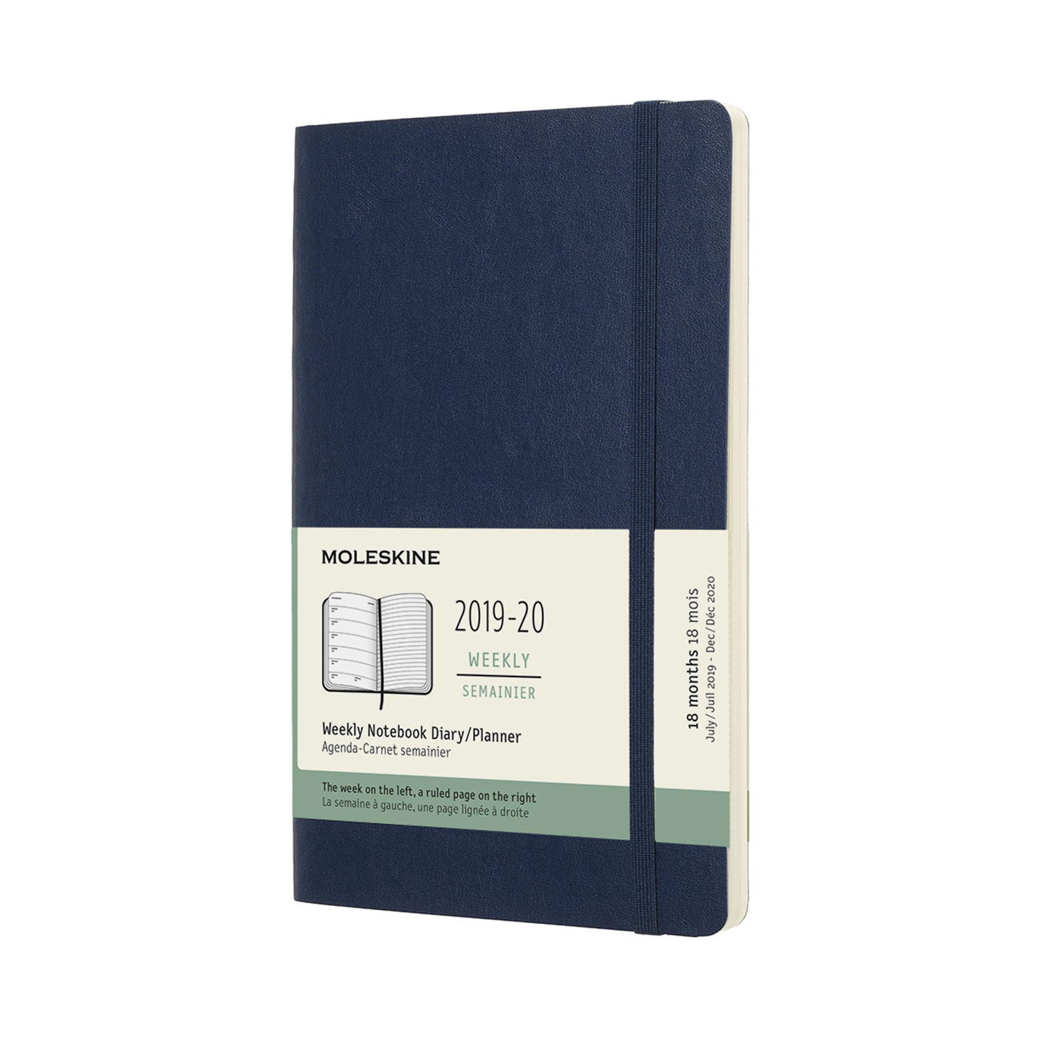 

Щотижневик Moleskine 2019-2020 середній Сапфір М’який (8058647629544)