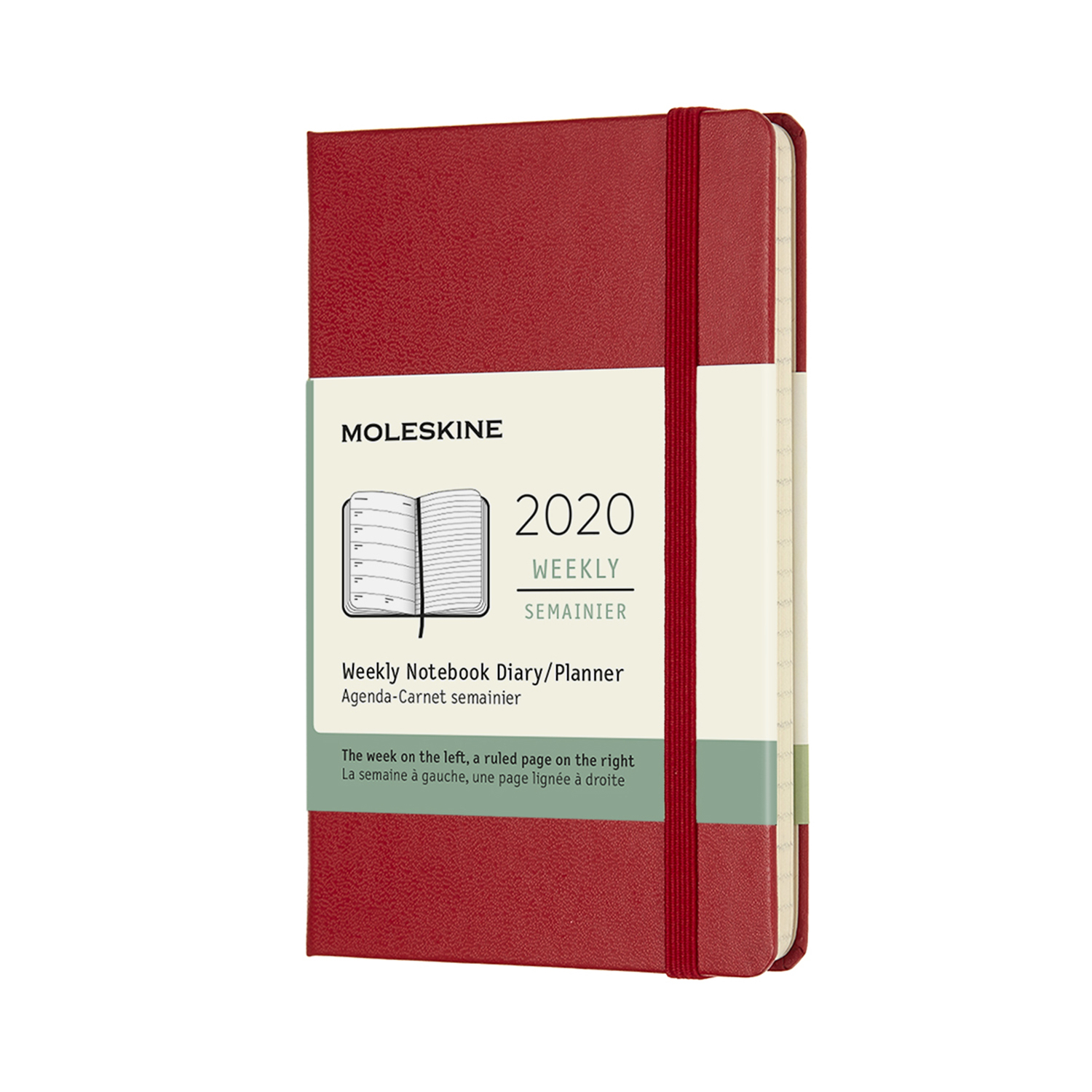 

Щотижневик Moleskine 2020 кишеньковий / Червоний (8058647628875)