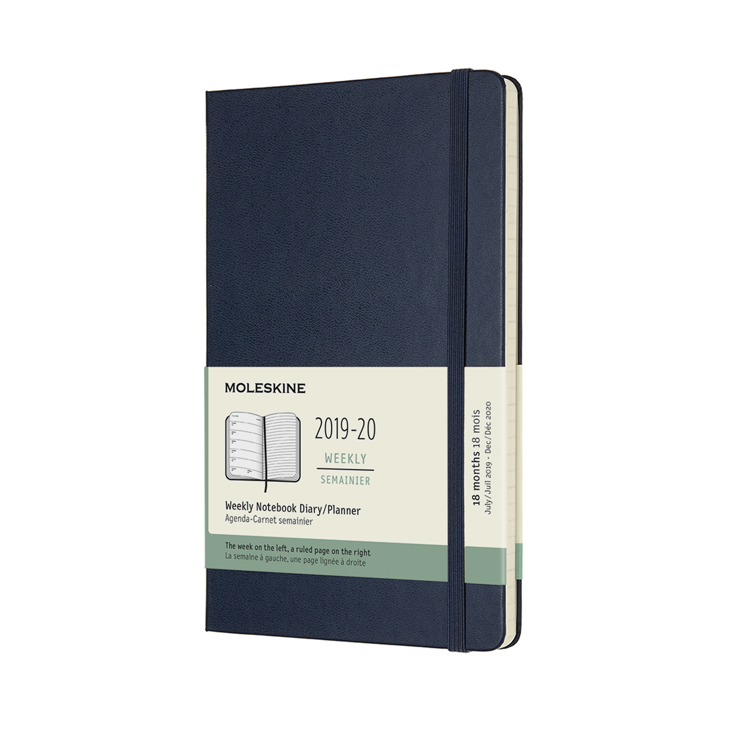 

Щотижневик Moleskine 2019-2020 середній Сапфір (8058647629476)