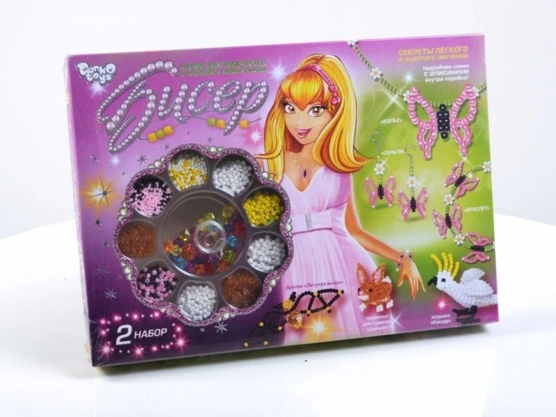 

Набор разноцветного бисера Danko Toys ДТ-ОО-09-40