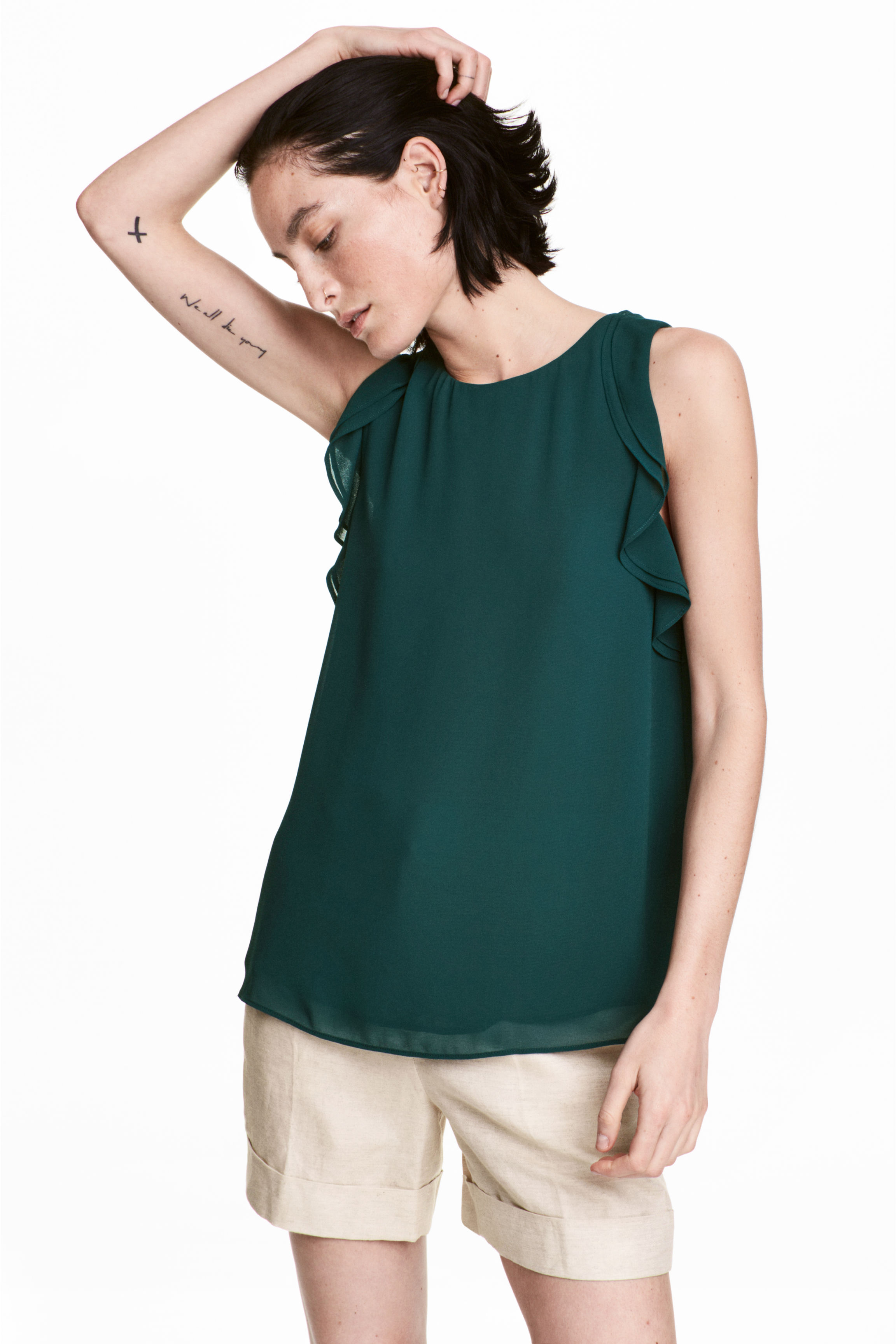 

Блуза H&M 0510791  зеленый, Блуза H&M 0510791 38 зеленый