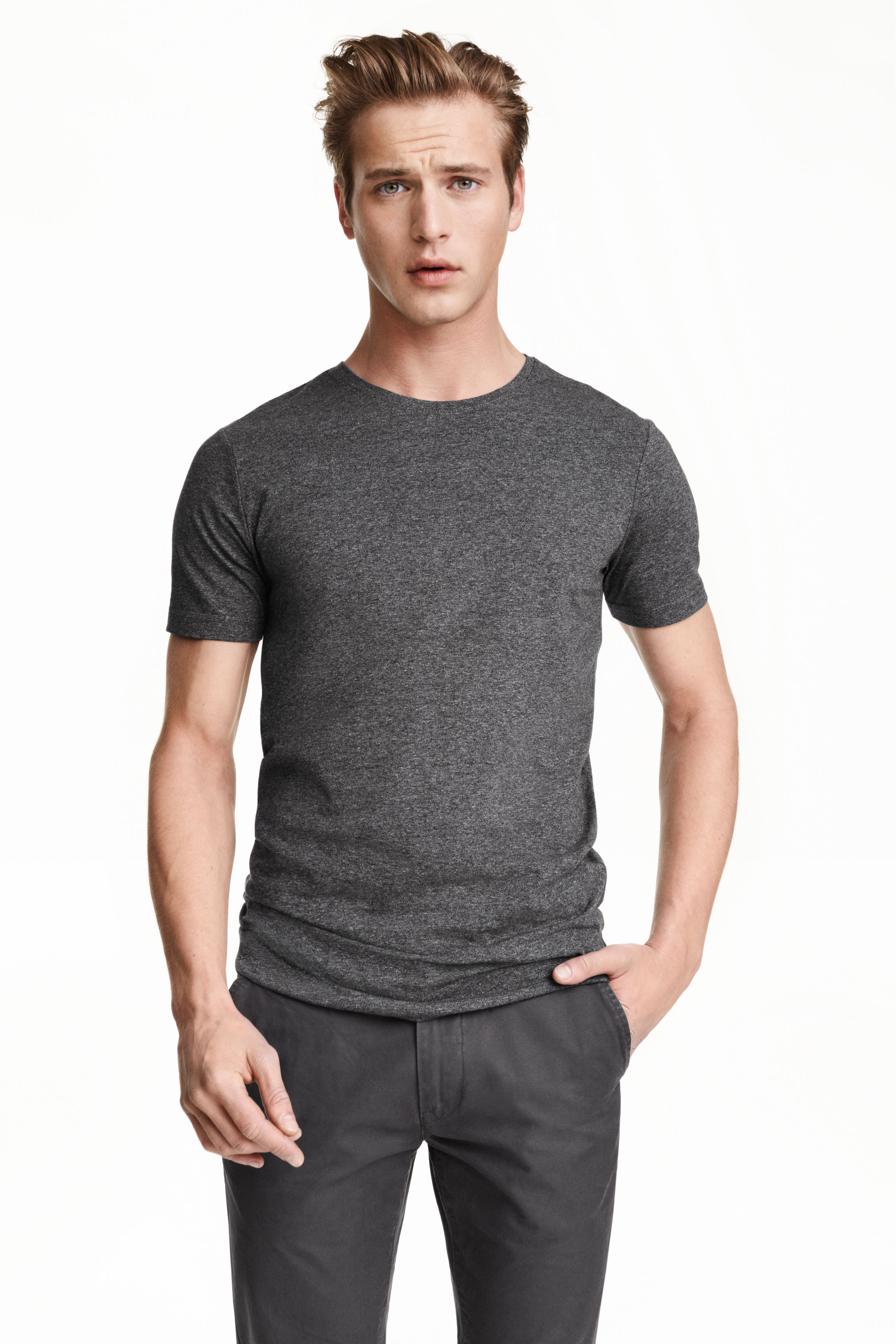 

Футболка H&M 0141643-3624  серый, Футболка H&M 0141643-3624 XS серый