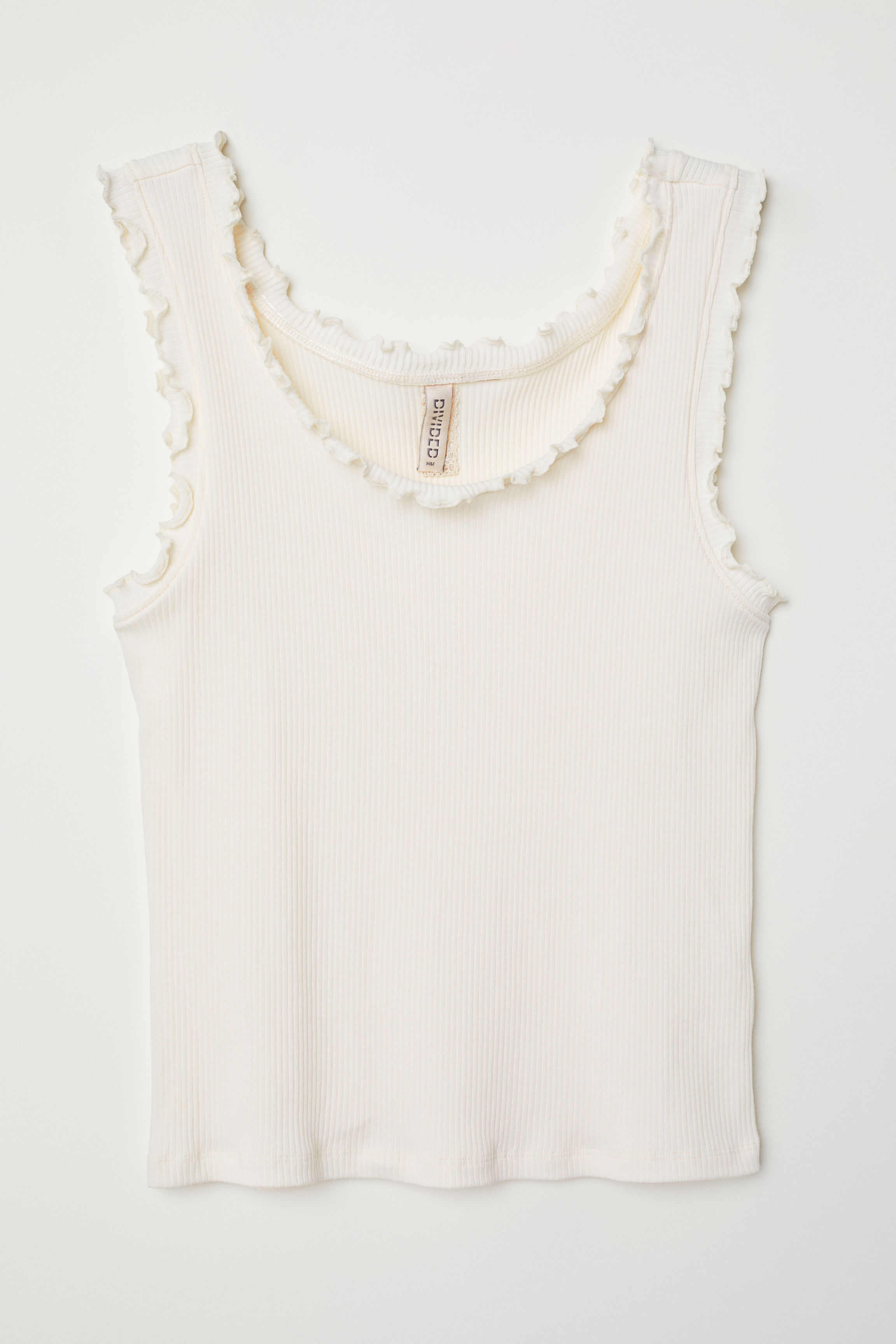 

Топ H&M 0702032-01  белый, Топ H&M 0702032-01 L белый