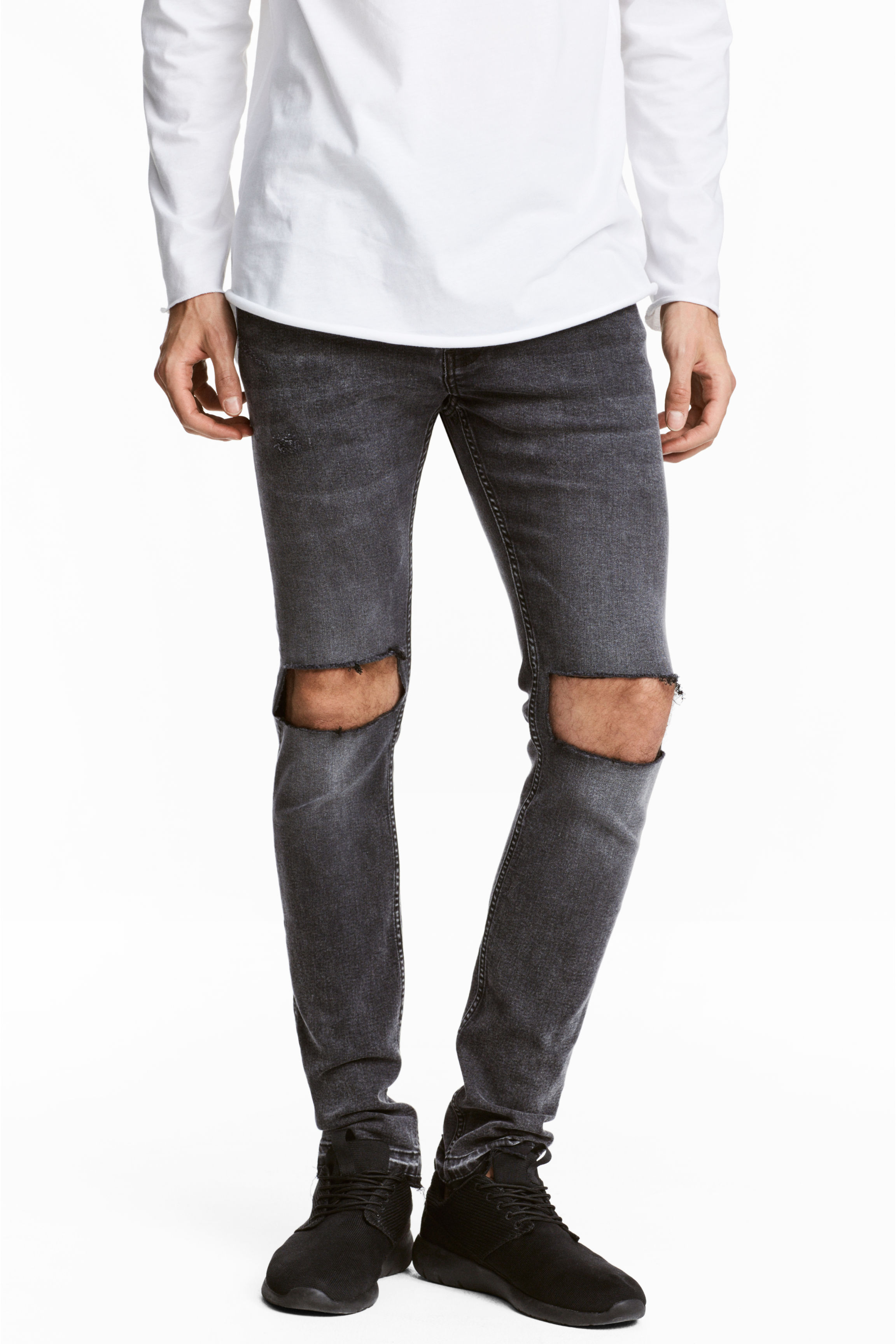

Джинсы H&M 0424186-3603  серый, Джинсы H&M 0424186-3603 34 серый