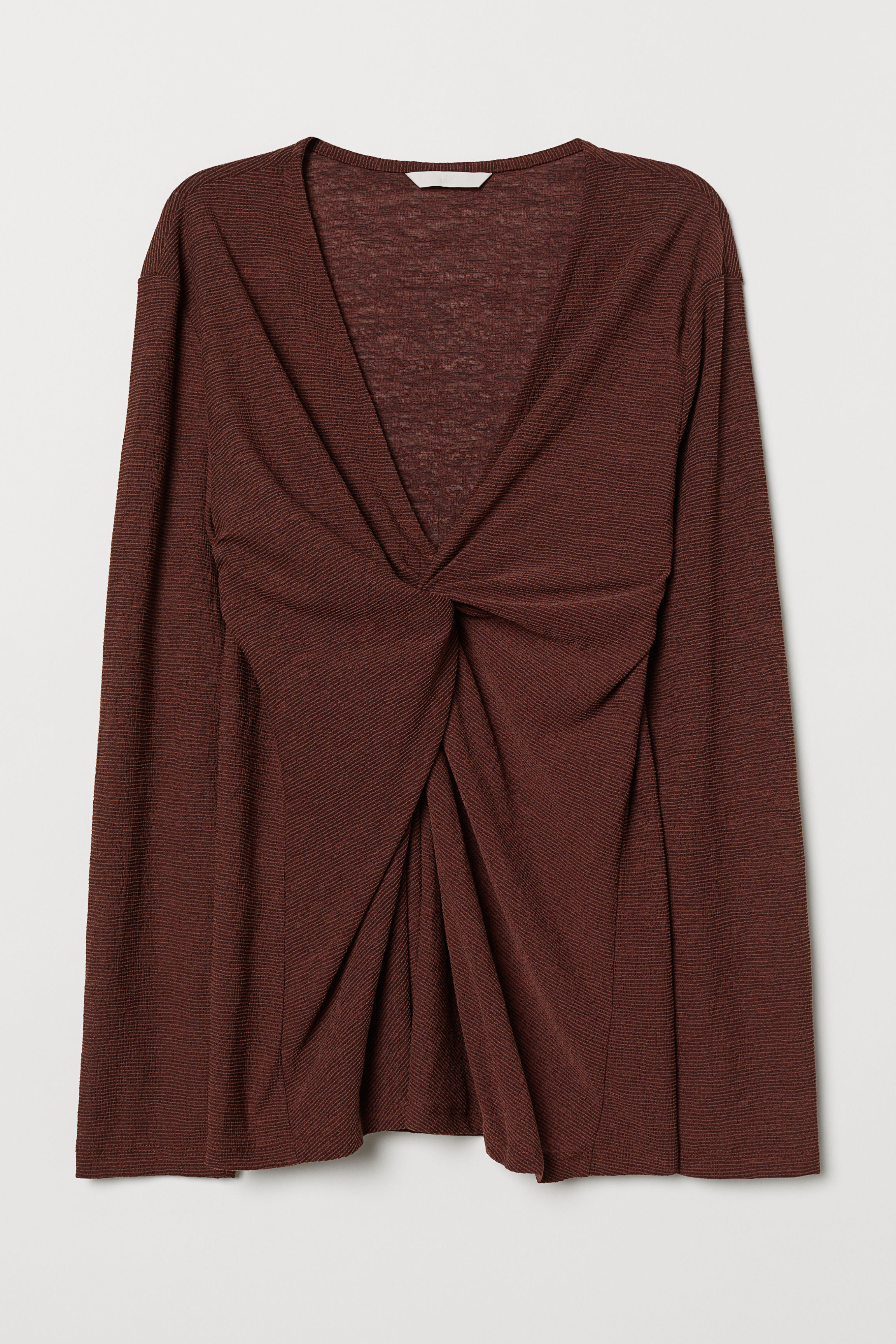 

Блуза H&M 0692102-03  коричневый, Блуза H&M 0692102-03 34 коричневый