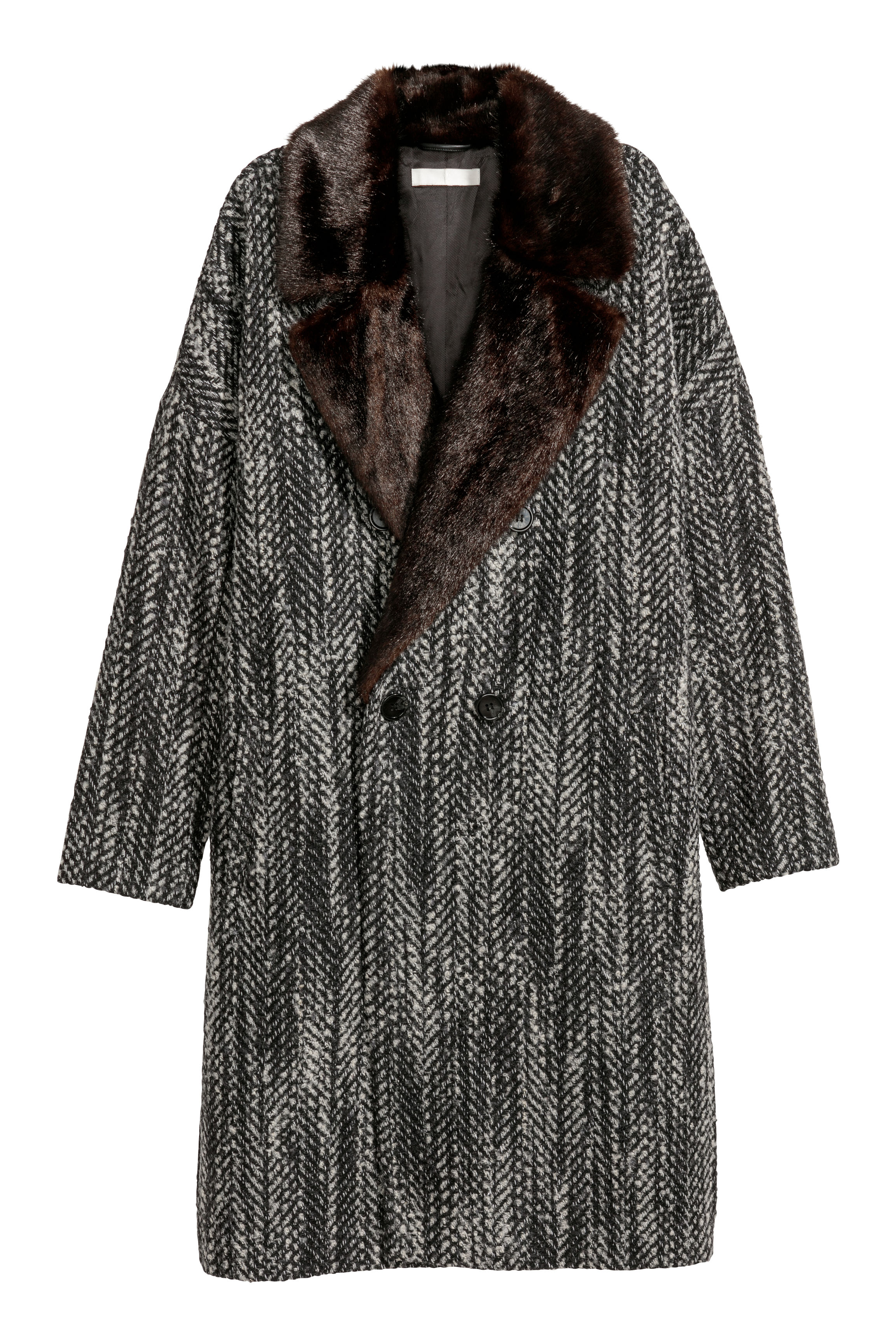 

Пальто H&M 0522561  серый, Пальто H&M 0522561 32 серый