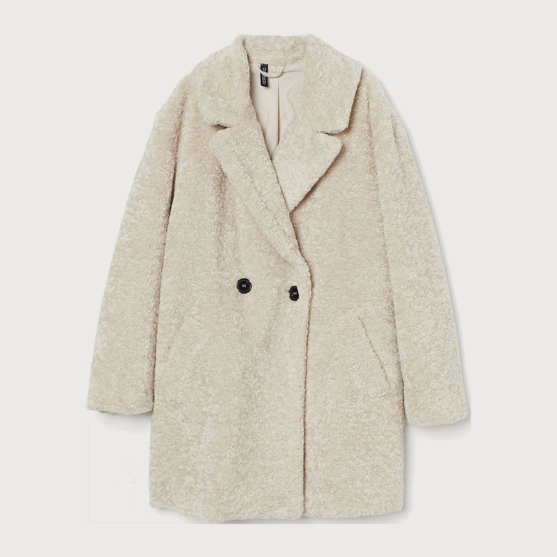 

Полушубок H&M 8761472dm S Светло-бежевый