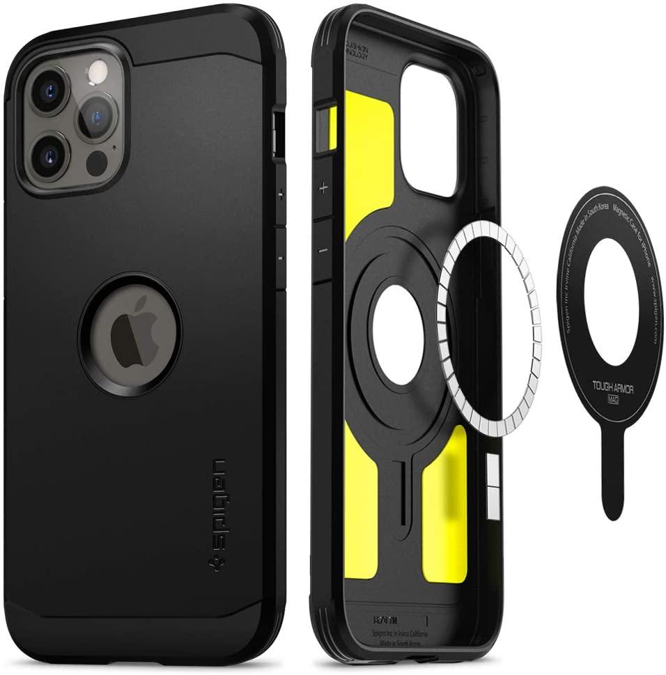 

Чехол Spigen для iPhone 12 Pro Max Tough Armor MagSafe Black
