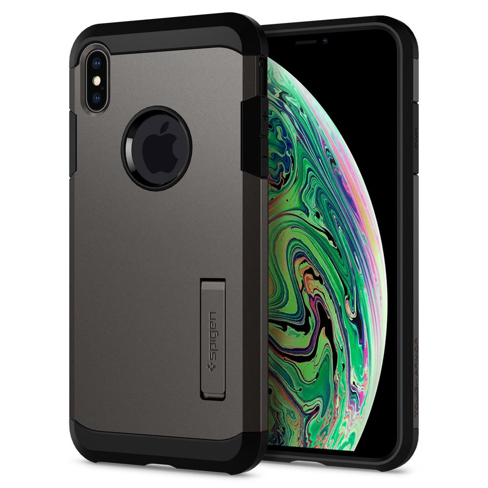 

Чехол Spigen для iPhone XS Max Tough Armor Gunmetal