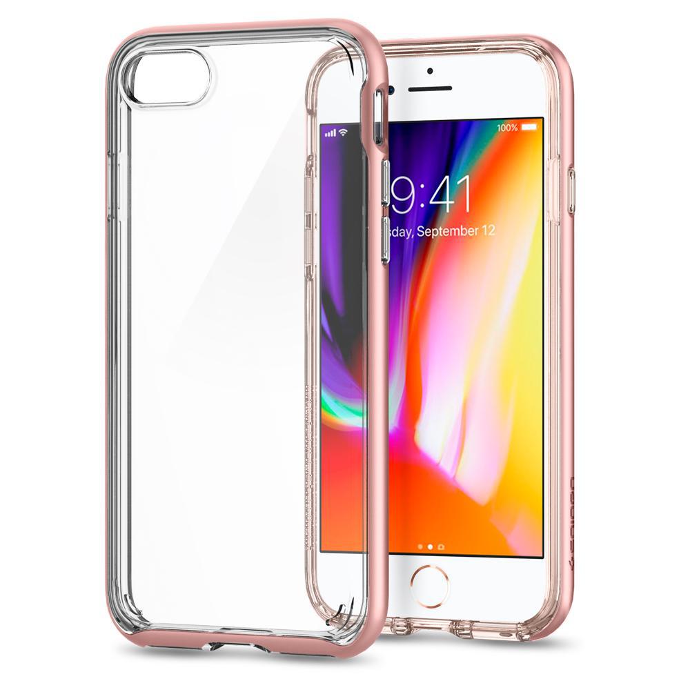 

Чехол Spigen для iPhone SE 2020/8/7 Neo Hybrid Crystal 2 Rose Gold