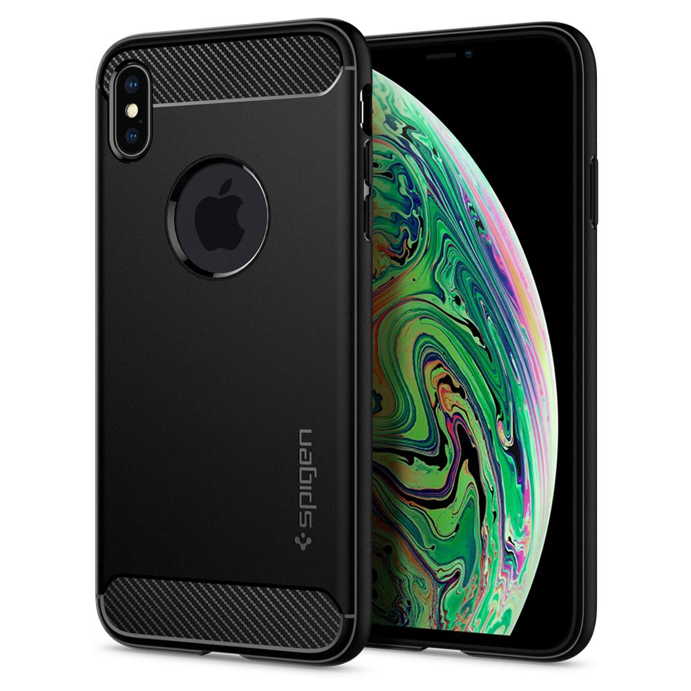 

Чехол Spigen для iPhone XS Max Rugged Armor Matte Black