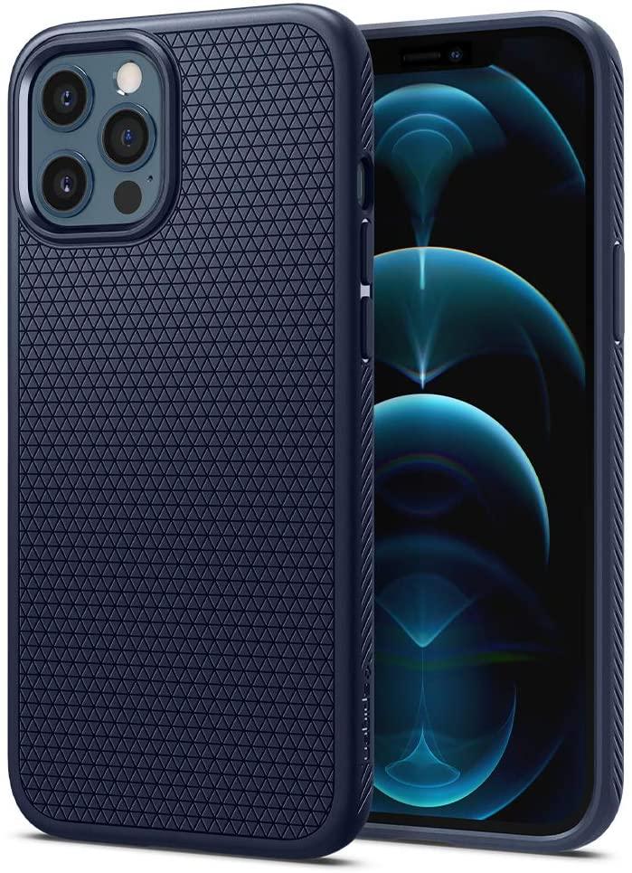 

Чехол Spigen для iPhone 12 | 12 Pro Liquid Air Navy Blue