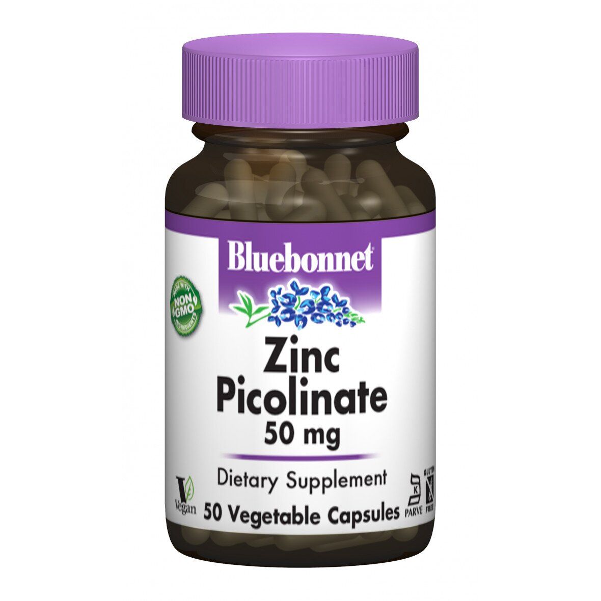 

Цинк Пиколинат Bluebonnet Nutrition Zinc Picolinate 50 мг 50 гелевых капсул (447444)