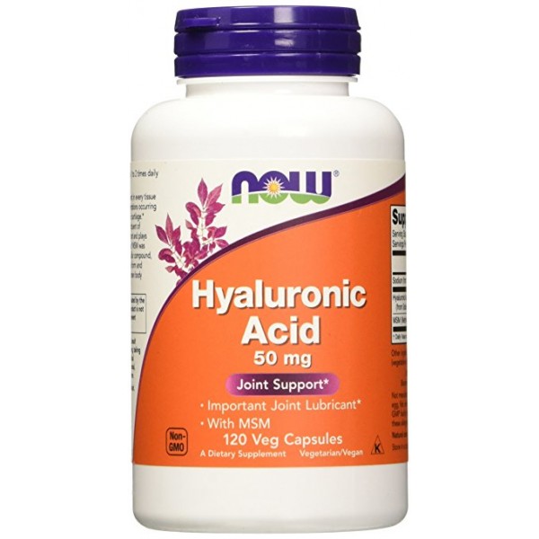 

Препарат для восстановления суставов и связок Now Foods Hyaluronic Acid (50 мг) 120 капсул (446398)