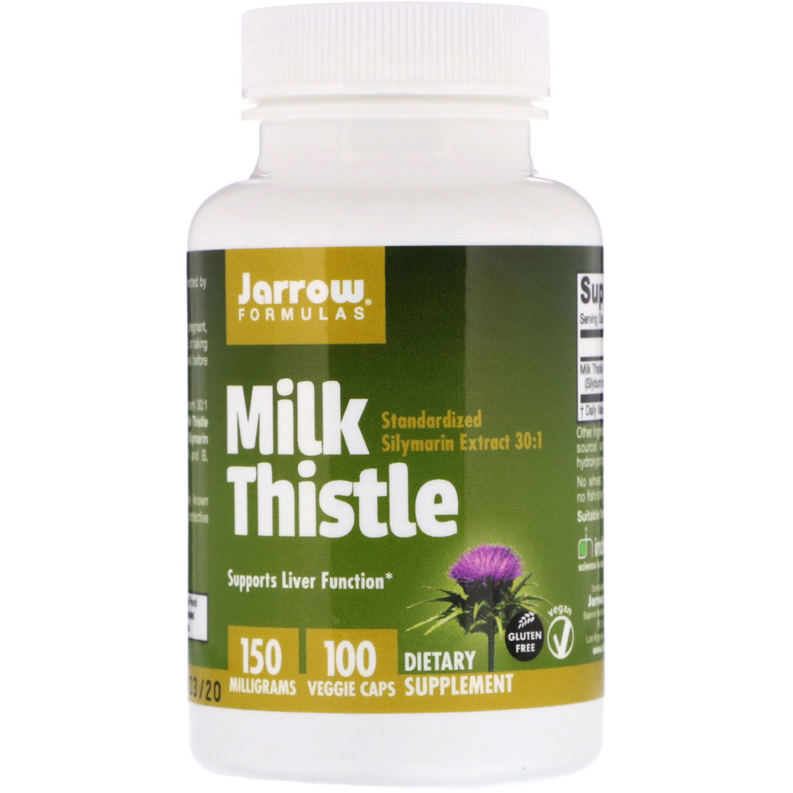 

Витамины и минералы Jarrow Formulas Milk Thistle 150 мг 100 капсул (444844)
