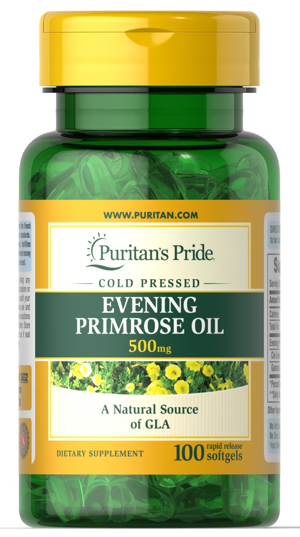 

Витамины и минералы Puritans Pride Evening Primrose Oil 1000 мг with GLA 120 гель. капсул (445055-1)