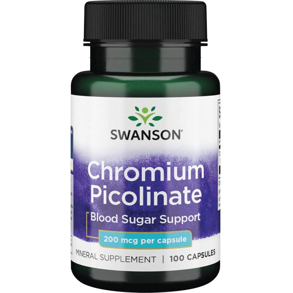 

Витамины и минералы Swanson Chromium Picolinate 200 мкг 200 капсул (445318)