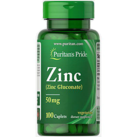 

Цинк Puritans Pride Zinc Gluconate (50 мг) 100 таблеток (447431)