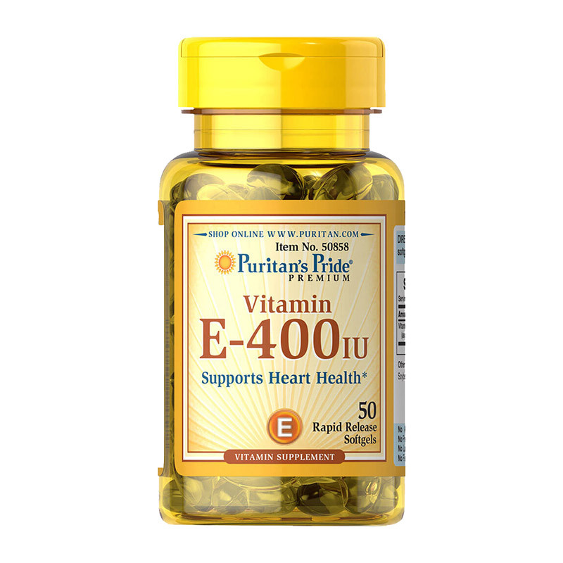 

Витамины и минералы Puritans Pride Vitamin E-400 IU 50 гель. капсул (445222)