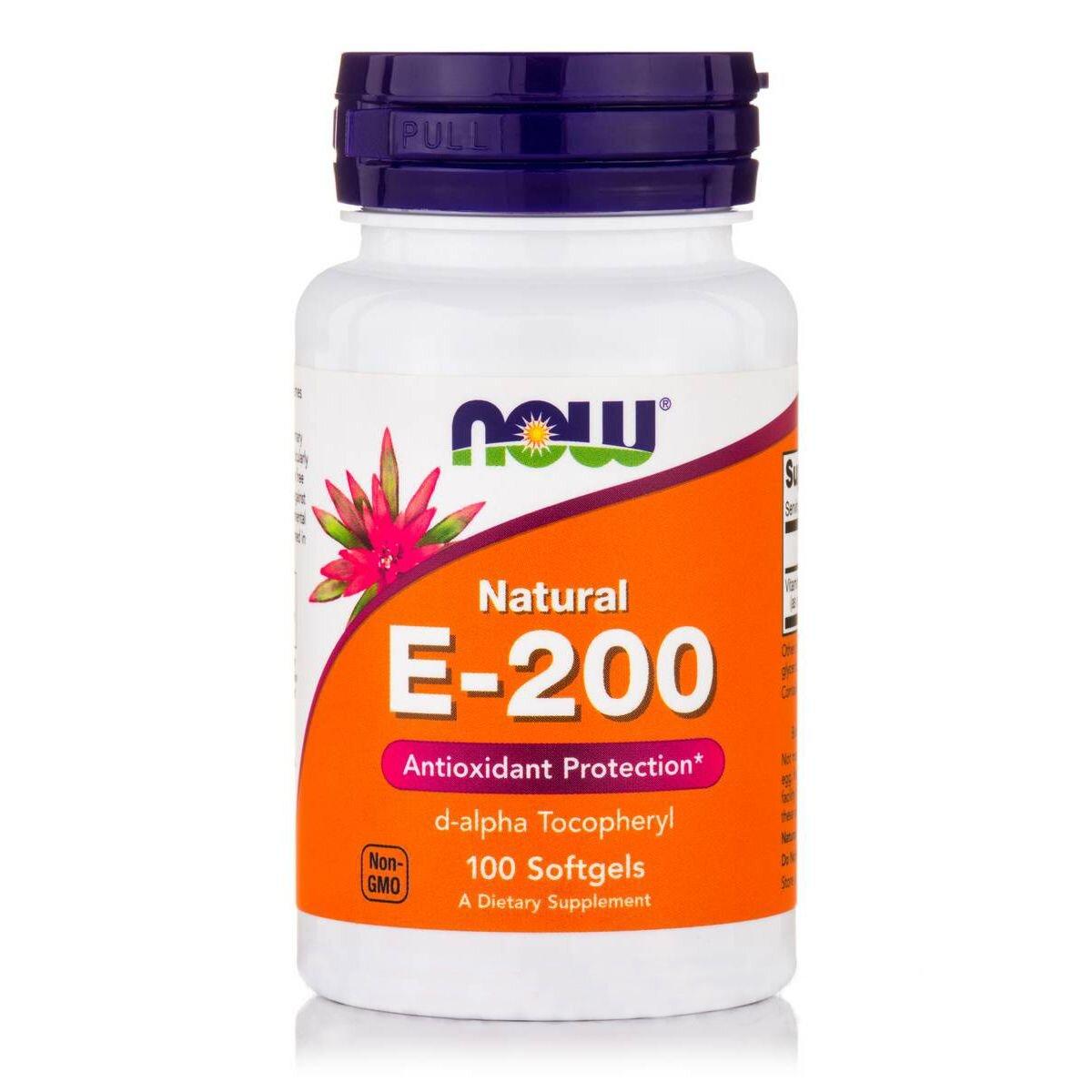 

Витамин Е Now Foods Е-200 100 желатиновых капсул (444600)