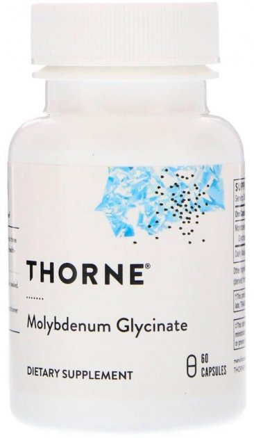 

Глицинат Молибдена Thorne Research Molybdenum Glycinate 60 Капсул (445582)