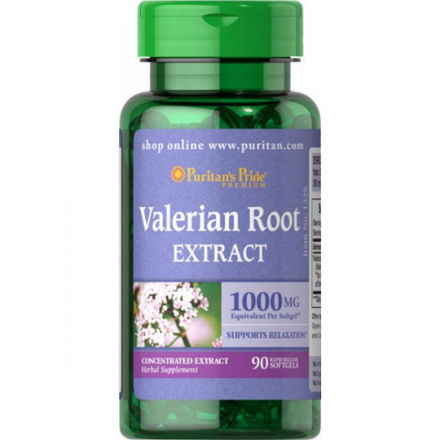 

Витамины и минералы Puritans Pride Valerian Root Extract 1000 мг 90 гель. капсул (445171)