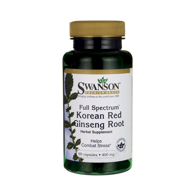 

Витамины и минералы Swanson Full Spectrum Korean Red Ginseng Root 400 мг 90 капсул (445341)