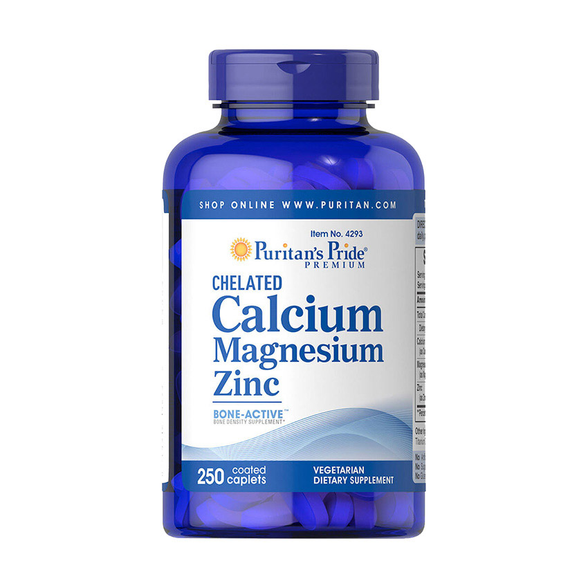 

Цинк Puritans Pride Chelated Calcium Magnesium Zinc 250 капсул (447428)
