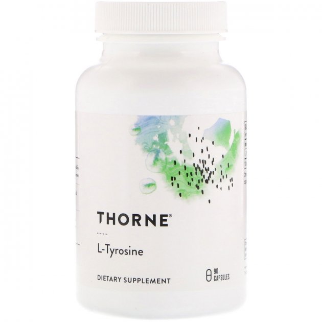 

L-тирозин 500 мг Thorne Research L-Tyrosine 90 капсул (444208)