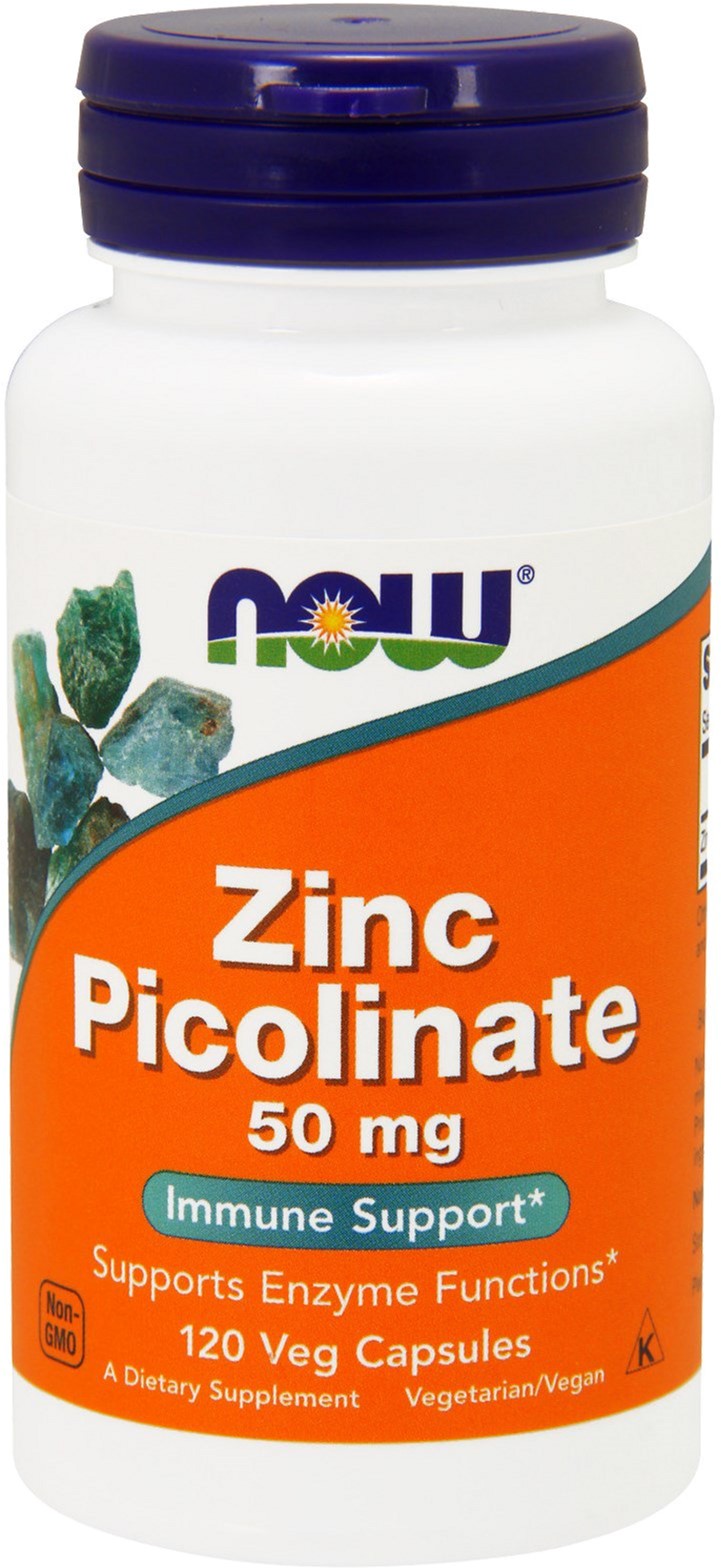 

Цинк Пиколинат Now Foods Zinc Picolinate 50 мг 120 гелевых капсул (447445)