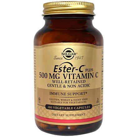 

Витамины и минералы Solgar Ester-C plus 500 мг Vitamin C 50 вег. капсул (445274)
