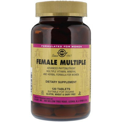 

Витамины и минералы Solgar Female Multiple 120 таблеток (445275)