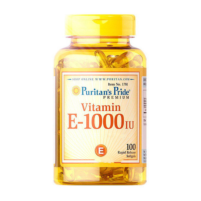 

Витамины и минералы Puritans Pride Vitamin E-1000 IU 100 гель. капсул (445219)