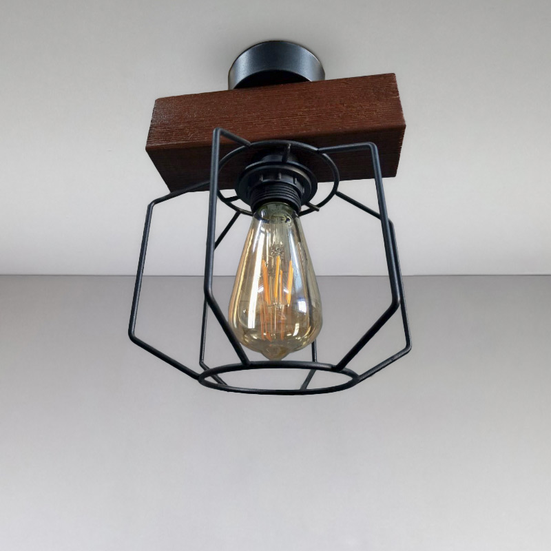 

Люстра стельова дерев'яна Light House SRS-16174/1 горіх