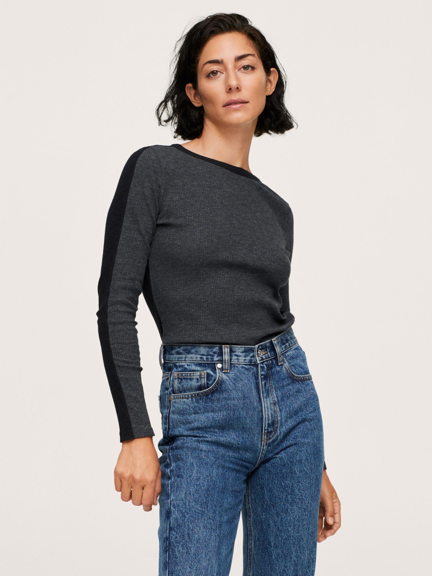 

Лонгслив Mango 17007760-94, Лонгслив Mango 17007760-94 M