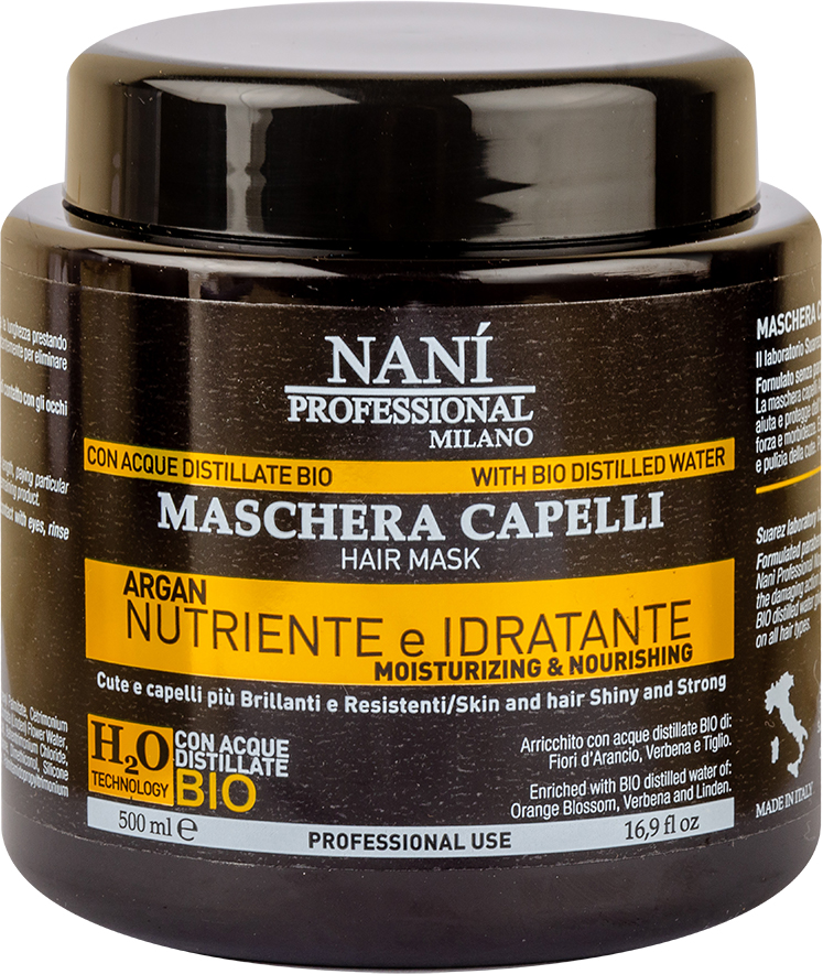 Акция на Маска для волос Nani Professional Milano Арган 500 мл (8034055537664) от Rozetka UA