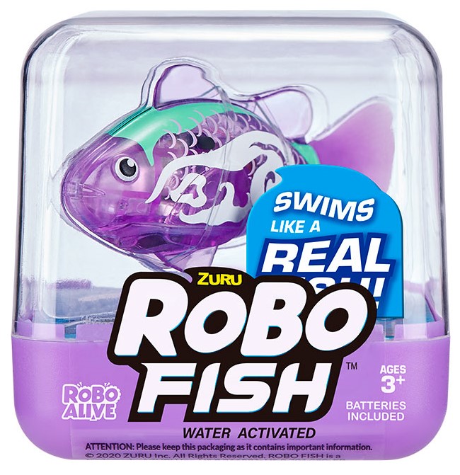 

Интерактивная игрушка Robo Alive Роборыбка фиолетовая (7125SQ1-1)