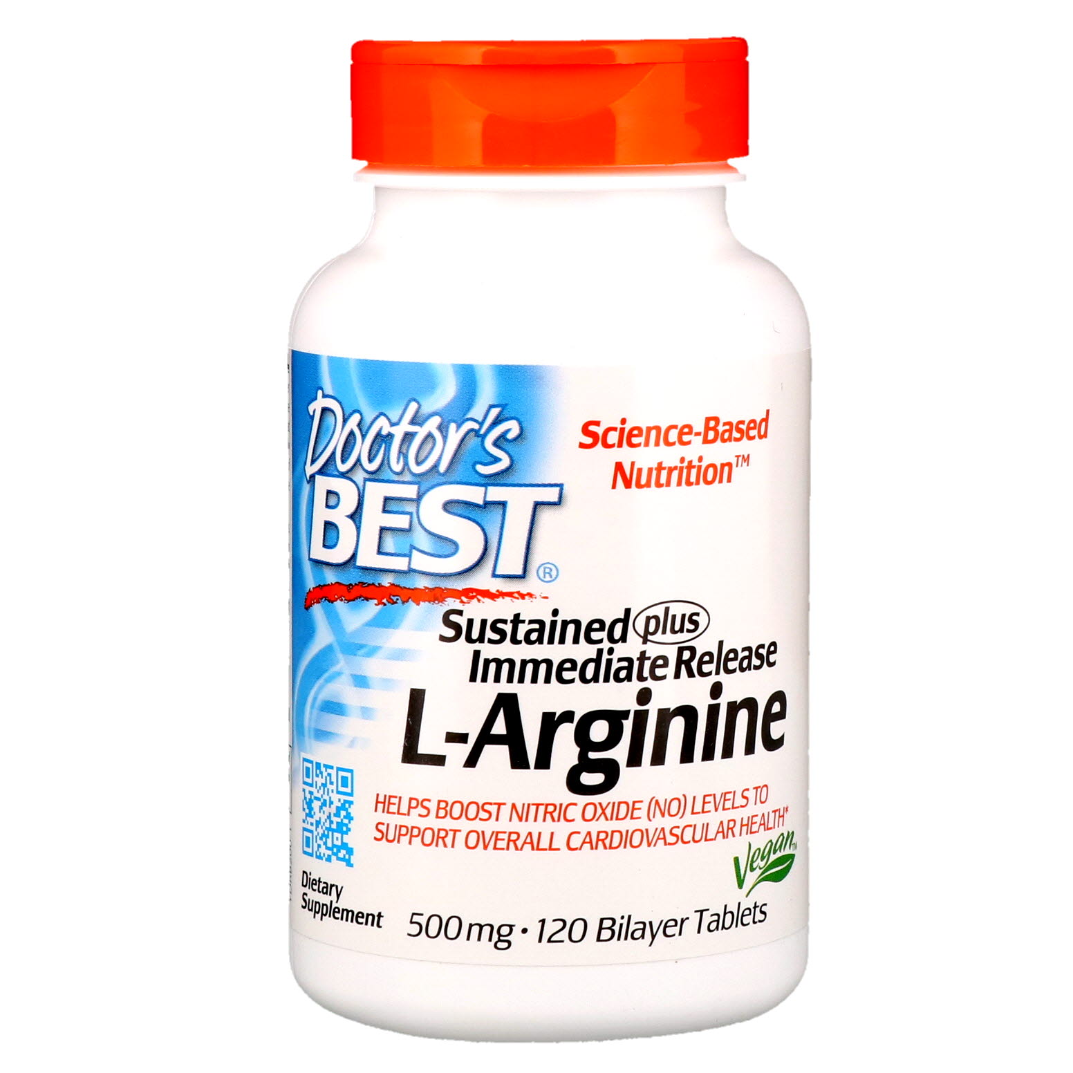 

Аминокислоты Doctor's Best L-Arginine (Sustained Plus Immediate Release) 120 таб (444253)